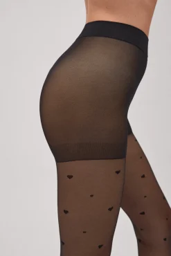 Panty estampado corazones 20 denier