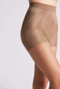 Panty reductor 15 denier marrón