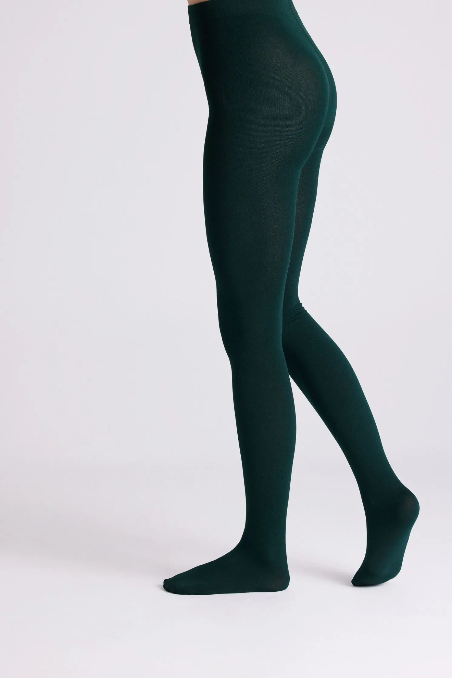 Panty térmico 140 denier verde botella