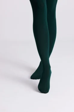 Panty térmico 140 denier verde botella