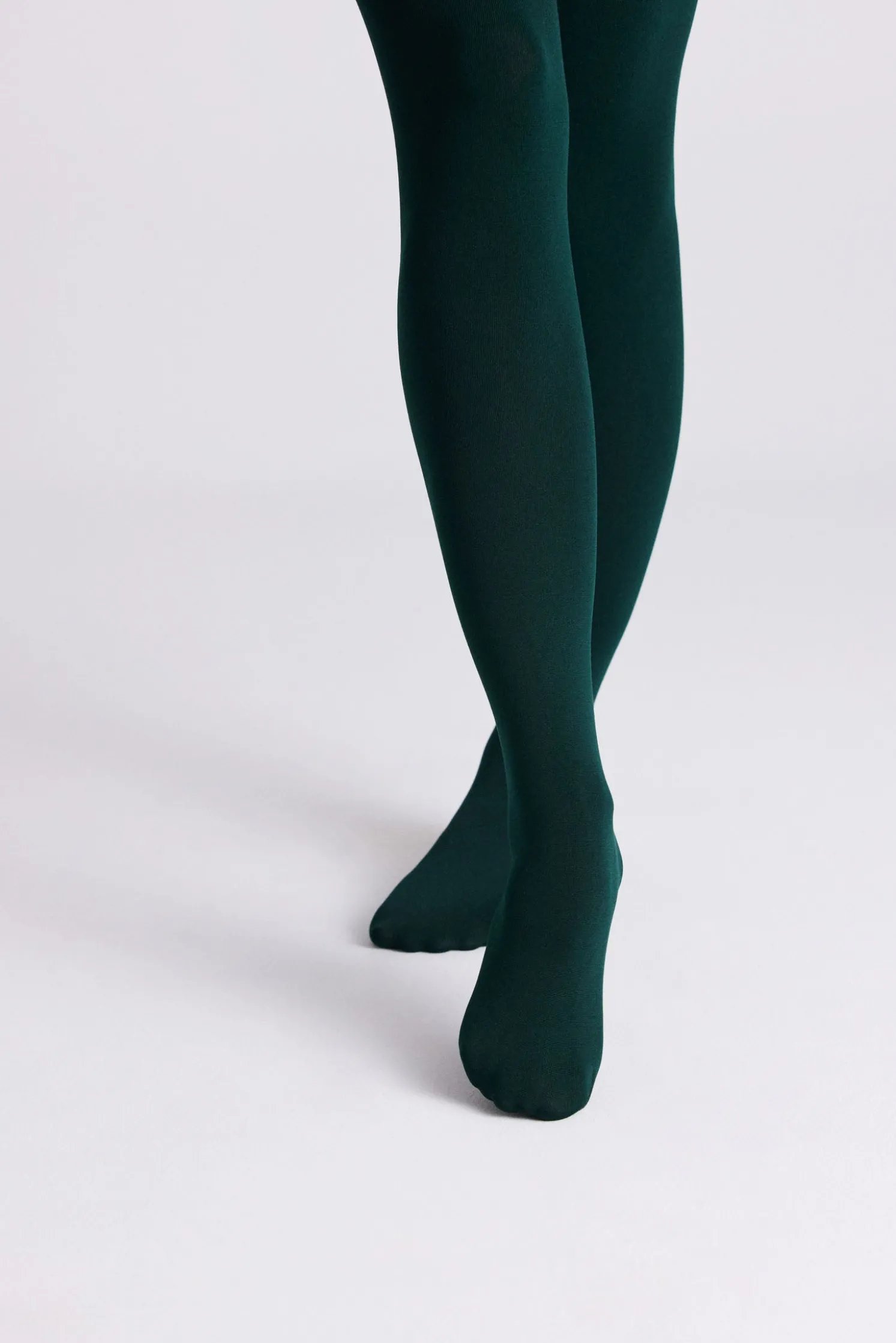 Panty térmico 140 denier verde botella