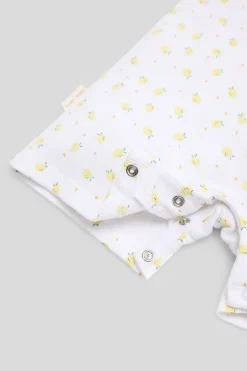 Peto bebé sin mangas estampado limones
