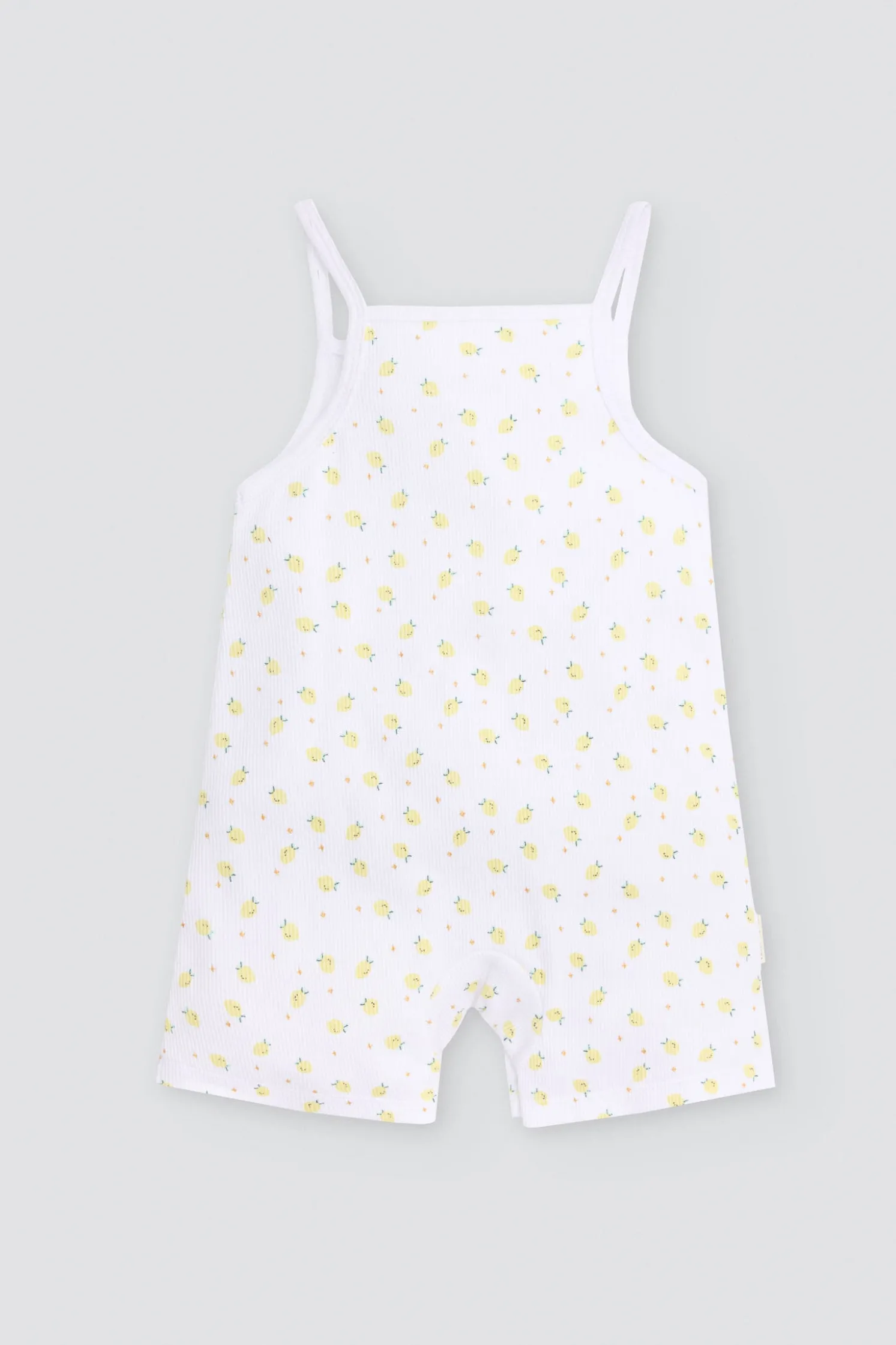 Peto bebé sin mangas estampado limones