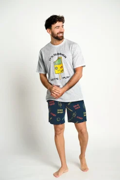Pijama hombre corto algodón Gamer | MUYDEMI