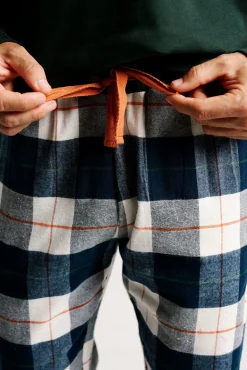 Pijama hombre largo estampado cuadros | MUYDEMI