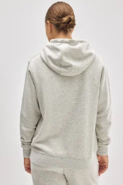 Sudadera con capucha ajustable interior afelpado gris