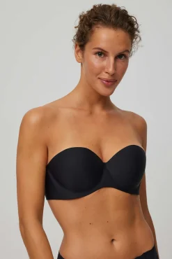 Sujetador adhesivo con push-up ligero negro