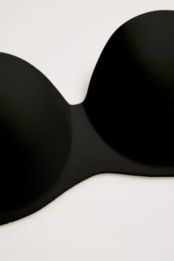 Sujetador adhesivo con push-up ligero negro
