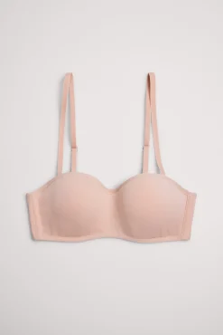 Sujetador bandeau juvenil nude
