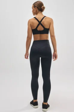 Sujetador deportivo Compressive alto impacto tirantes regulables negro
