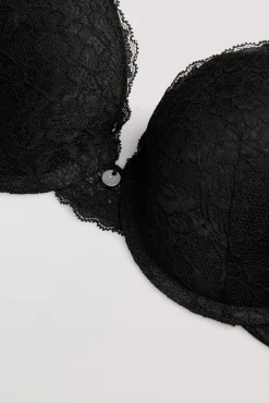 Sujetador push-up encaje negro