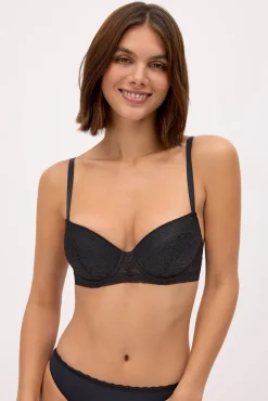 Sujetador push-up encaje negro