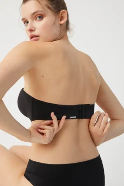 Sujetador push up sin tirantes-multiposición negro