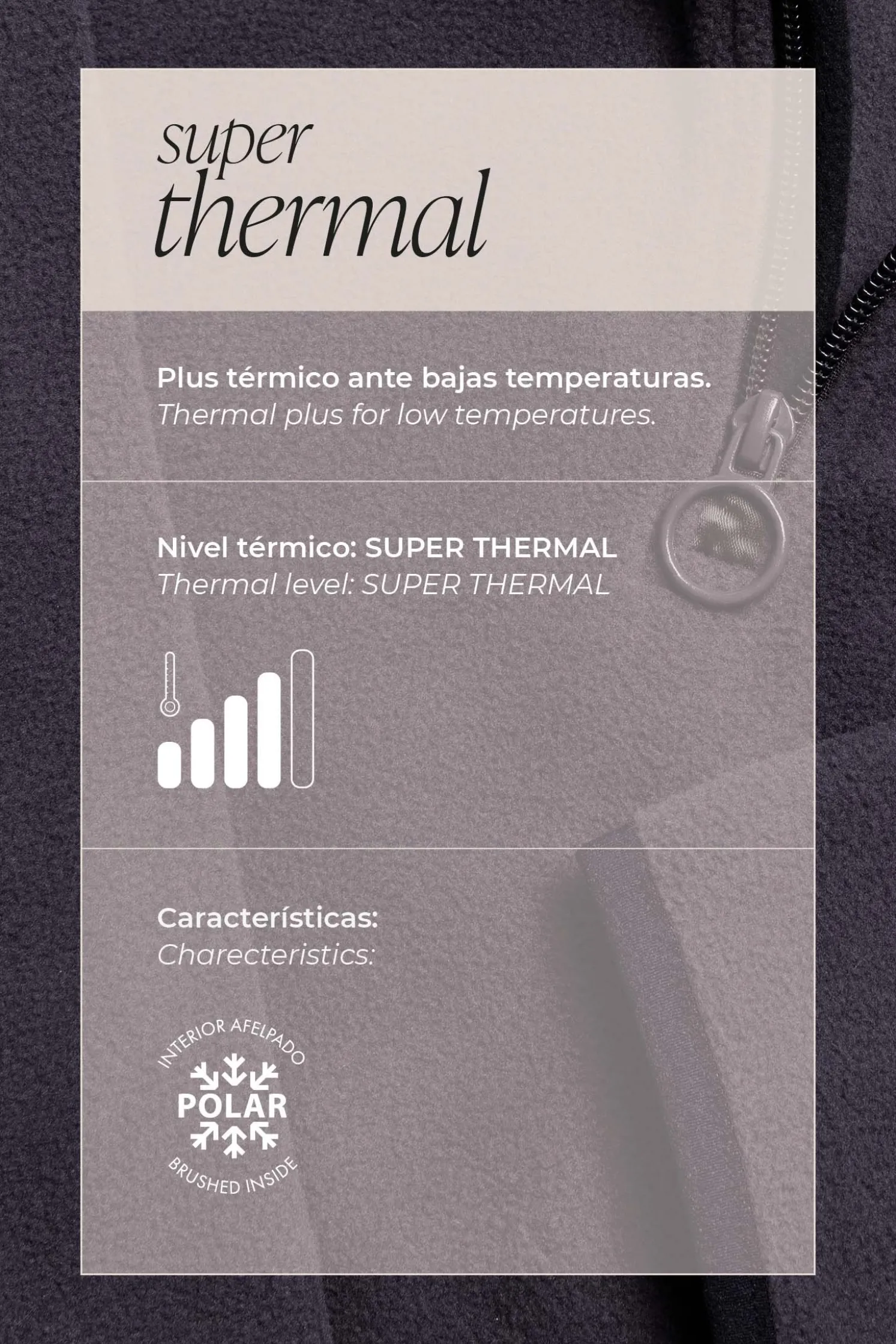 SUPER TÉRMICO Forro polar infantil granate