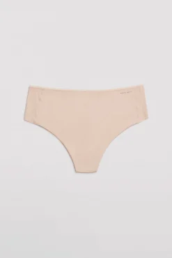 Tanga alto de control con acabados invisibles nude