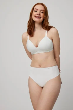 Tanga alto de control con acabados invisibles blanco