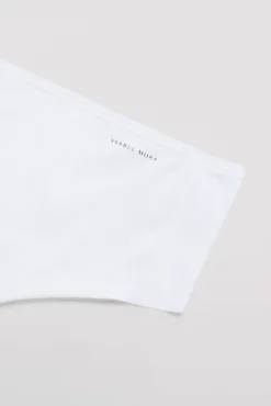 Tanga alto de control con acabados invisibles blanco