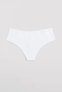 Tanga alto de control con acabados invisibles blanco