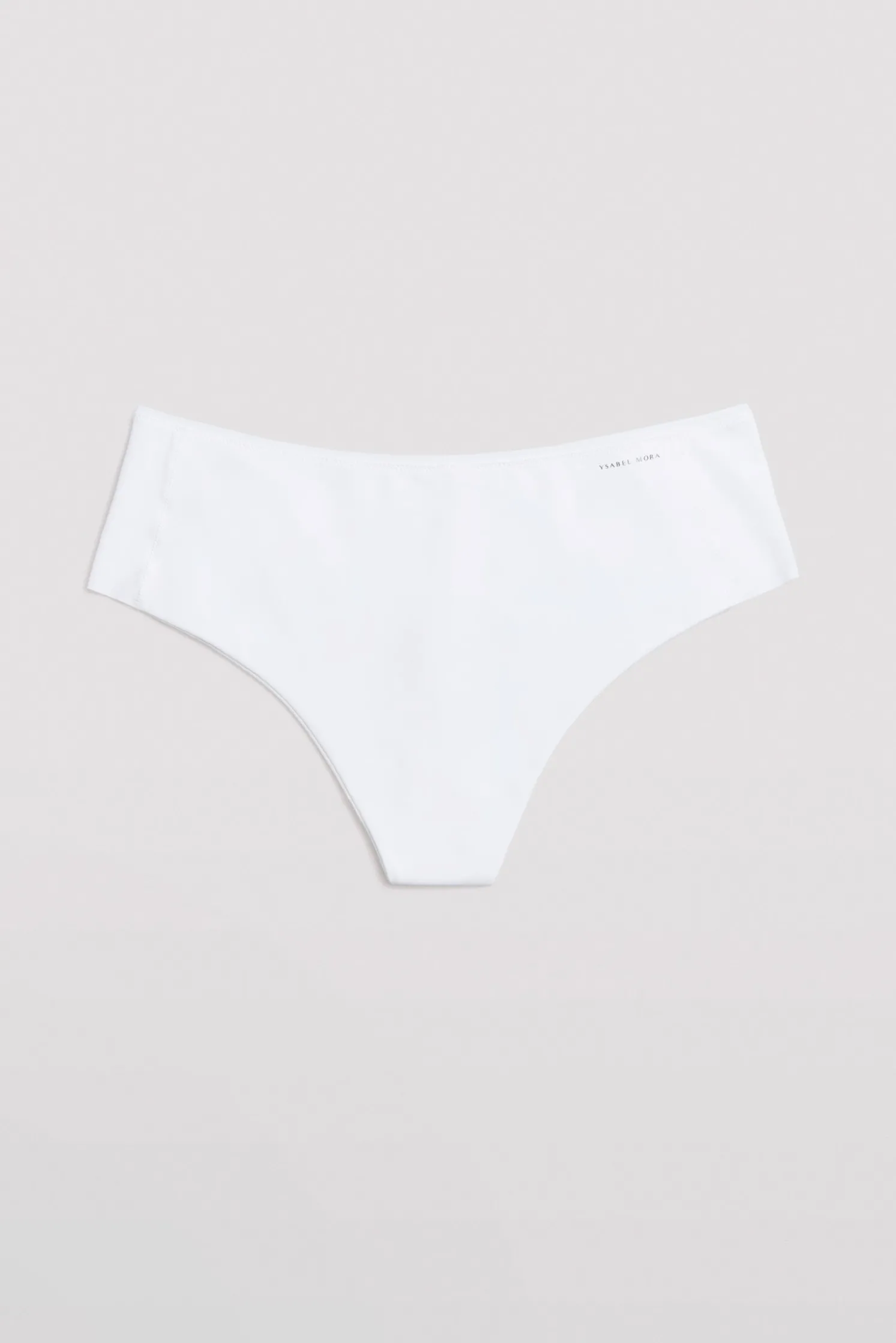 Tanga alto de control con acabados invisibles blanco