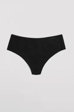 Tanga alto de control con acabados invisibles negro