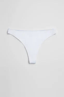 Tanga básico algodón blanco