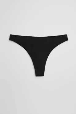 Tanga básico algodón negro