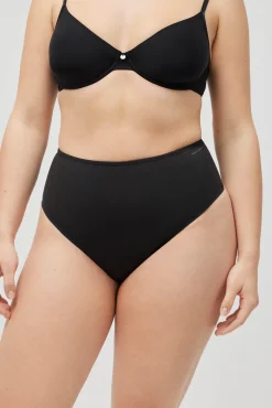 Tanga reductor abdomen compresión media negro