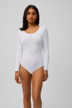 TÉRMICO Body manga larga interior afelpado blanco