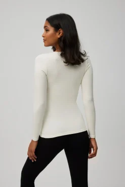 TÉRMICO Camiseta control de temperatura manga larga blanco