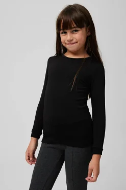 TÉRMICO Camiseta infantil manga larga negra