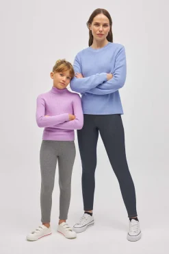 TÉRMICO Leggings afelpados niña efecto vaquero gris