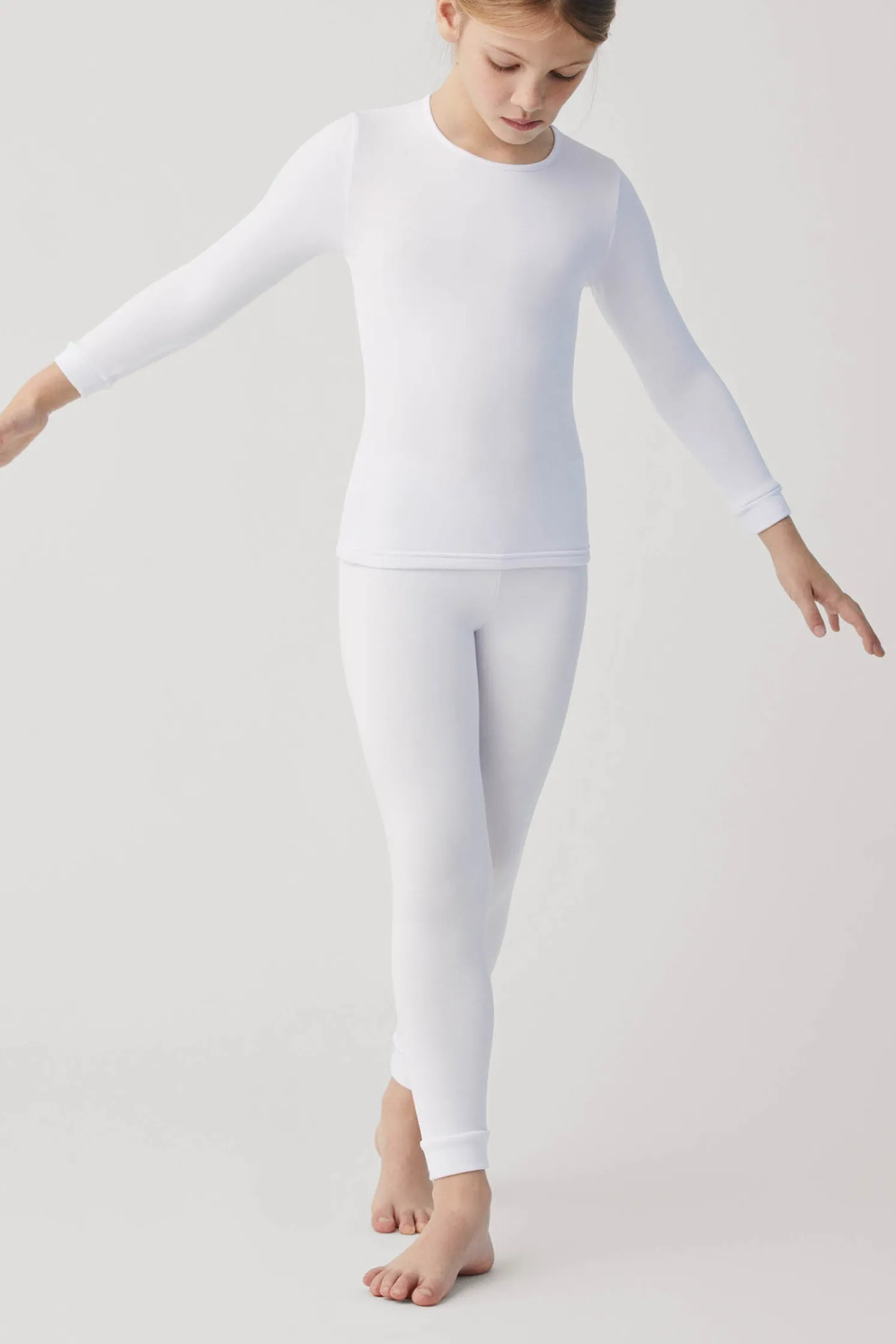 TÉRMICO Leggings interior infantil blanco