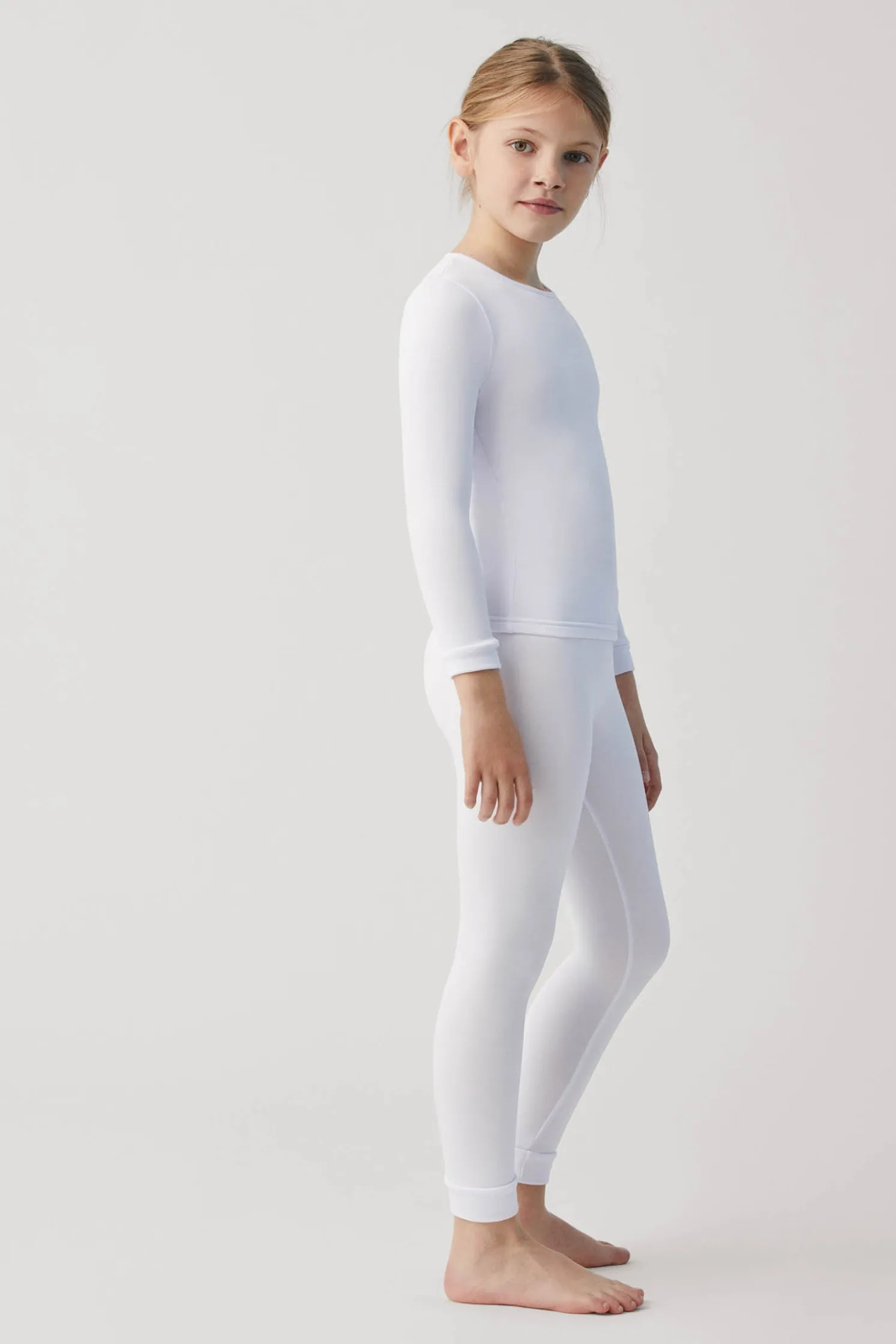 TÉRMICO Leggings interior infantil blanco