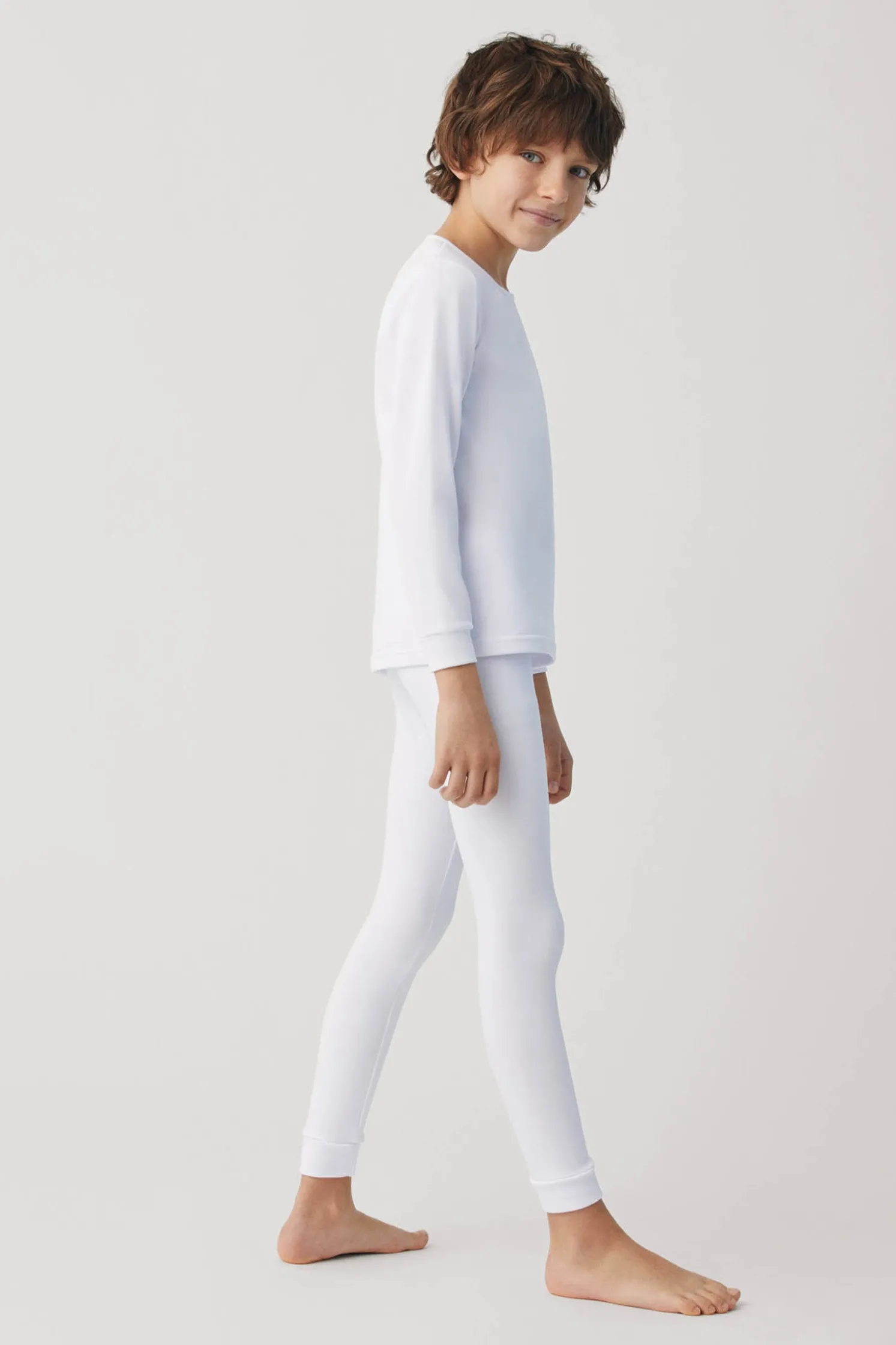 TÉRMICO Leggings interior infantil blanco