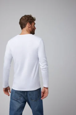 TÉRMICO LIGERO Camiseta algodón manga larga blanco