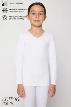 TÉRMICO LIGERO Camiseta algodón infantil manga larga