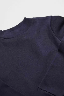 TÉRMICO LIGERO Camiseta manga larga cuello semicisne marino