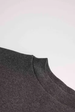 TÉRMICO LIGERO Camiseta manga larga cuello semicisne marengo