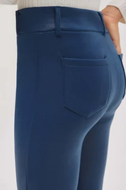 TÉRMICO Pantalón afelpado niña efecto piel flare marino