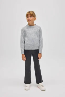 TÉRMICO Pantalón afelpado niña efecto piel flare negro