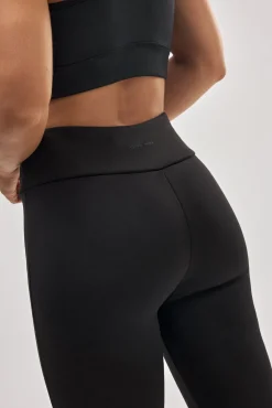 ULTRA TÉRMICO Leggings flare estilo deportivo afelpado polar negro