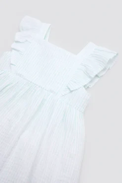 Vestido bebé sin mangas estampado rayas
