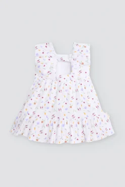 Vestido bebé sin mangas estampado verduras