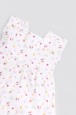 Vestido bebé sin mangas estampado verduras