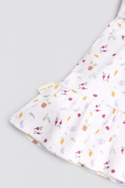 Vestido bebé sin mangas estampado verduras