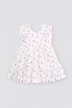 Vestido bebé sin mangas estampado verduras