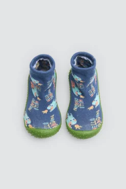 Zapatillas calcetín estampado dragones