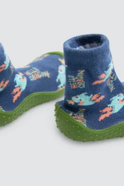 Zapatillas calcetín estampado dragones